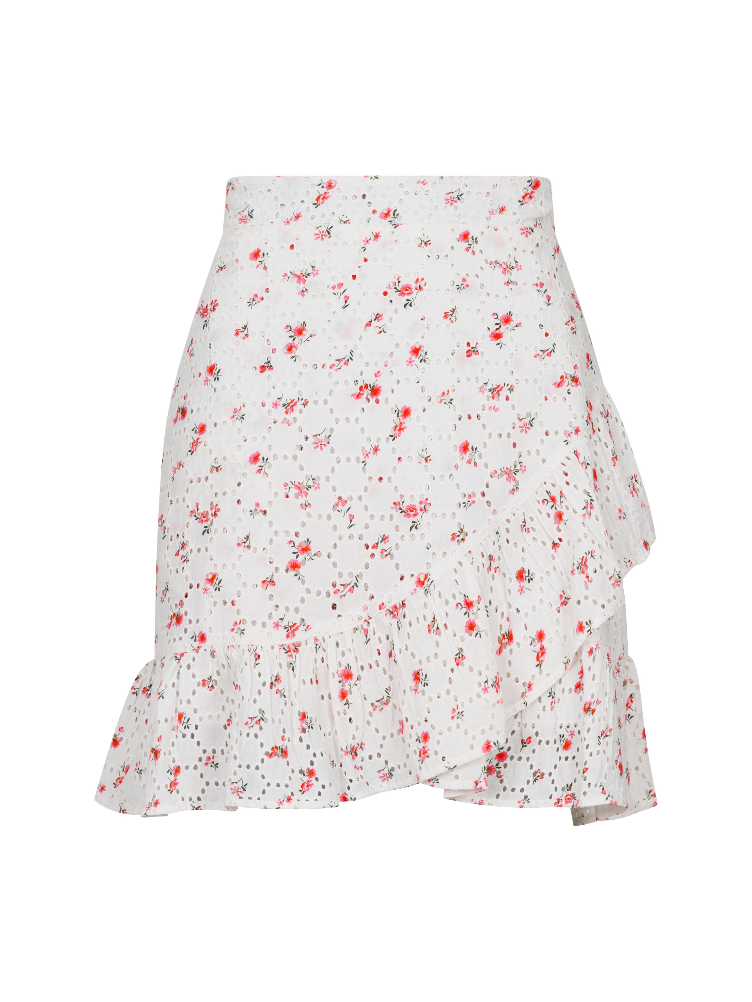 Bekka Embroidery Rose nederdel - pink